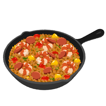 Jambalaya is a rice-based Creole dish made in the United States.