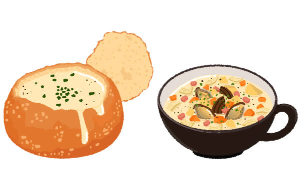 Clam Chowder Vector 90+ Clam Chowder Stock Illustrations, Royalty-Free Vector Graphics ...