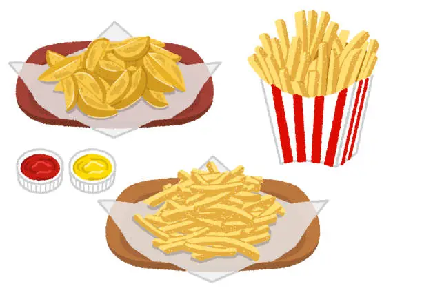 Vector illustration of French fry