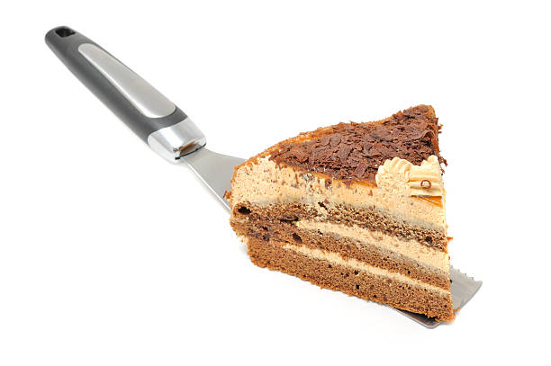 istock Piece of Chocolate Cake on Spatula 154236920