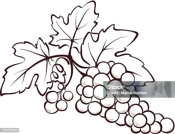 Ilustración de Racimo De Uvas y más Vectores Libres de Derechos de Uva - Uva, Agricultura, Alimento