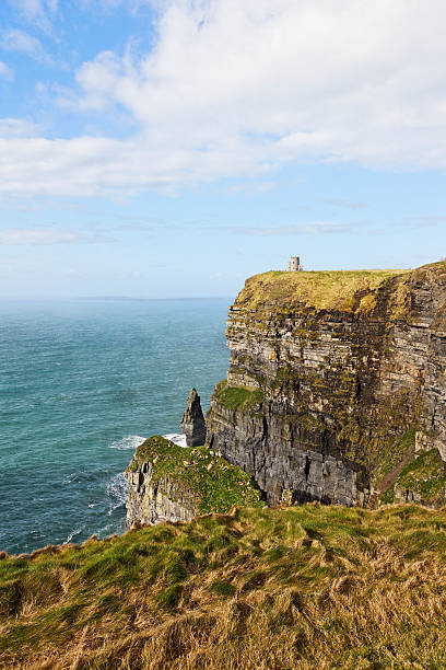 The Cliffs of moher,  Burren in County Clare, Ireland. stock photo