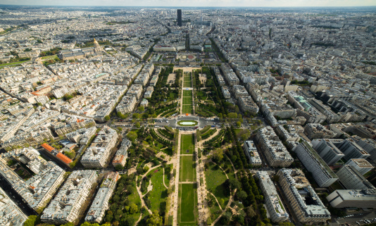 Paris from the top of the Eiffel tower