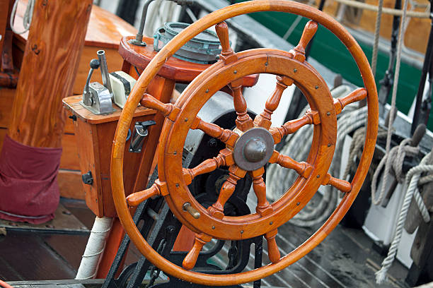 istock Rudder on a traditional sailing vessel 154240196