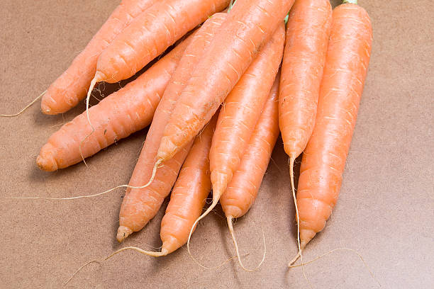 Carrots piled stock photo