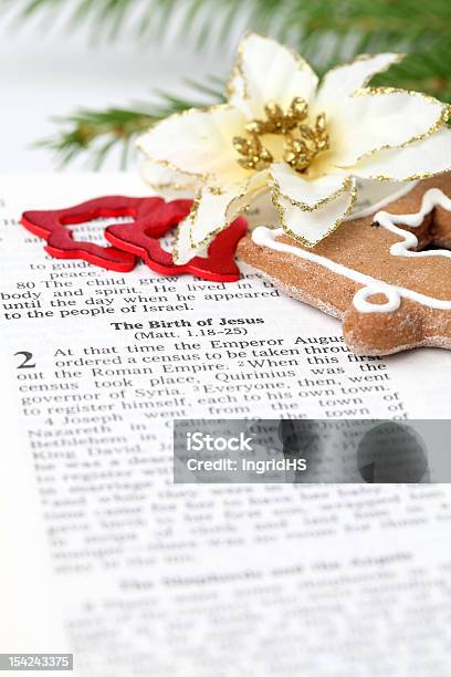 Christmas Story Stock Photo - Download Image Now - Advent, Bell, Bible