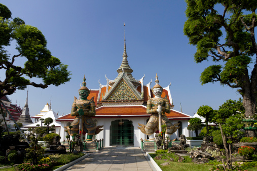 Wat Arun, the Temple of Dawn  in  Bangkok, Thailand