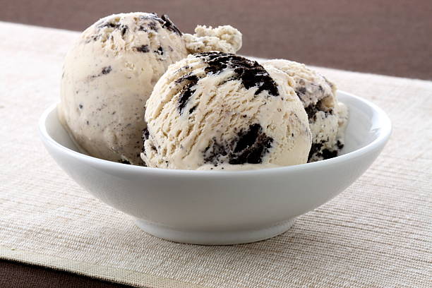 real gourmet  ice cream stock photo