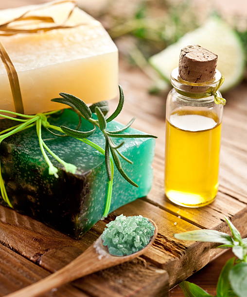 istock Piece of natural soap. 154245788