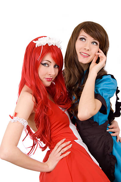 istock Two pretty servant girls 154245968