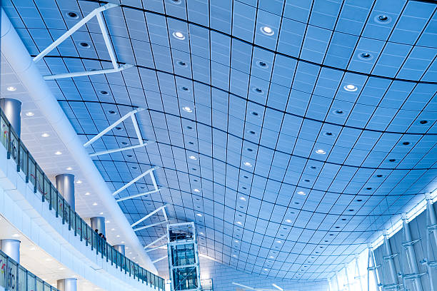 istock modern roof of a mall 154246090