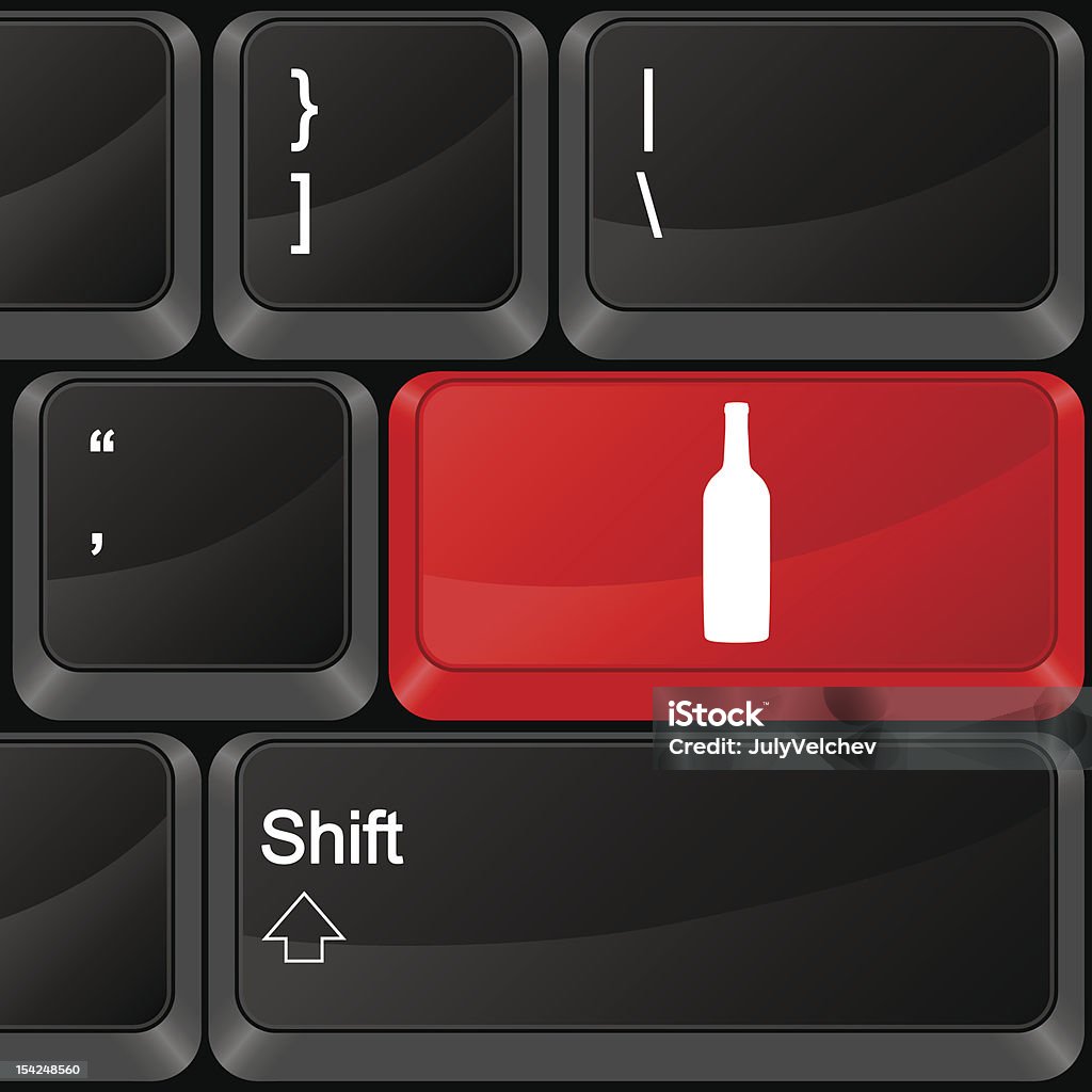 computer "drink - Lizenzfrei Alkoholisches Getränk Vektorgrafik