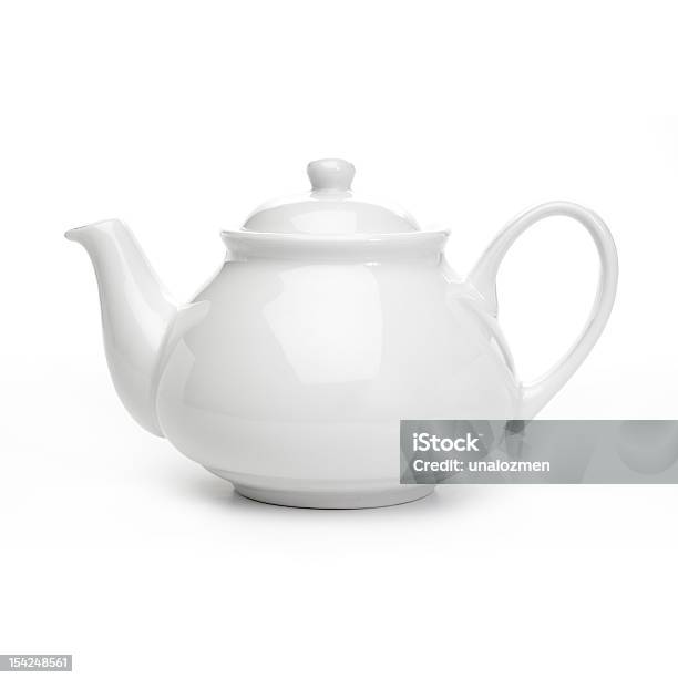 Porcelana Teapot Foto de stock y más banco de imágenes de Tetera - Vajilla - Tetera - Vajilla, Blanco - Color, Recortable