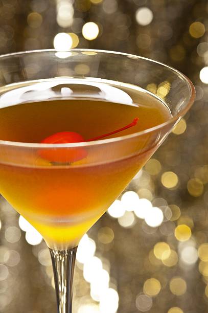 istock The image of a single Rob Roy Cocktail 154248583