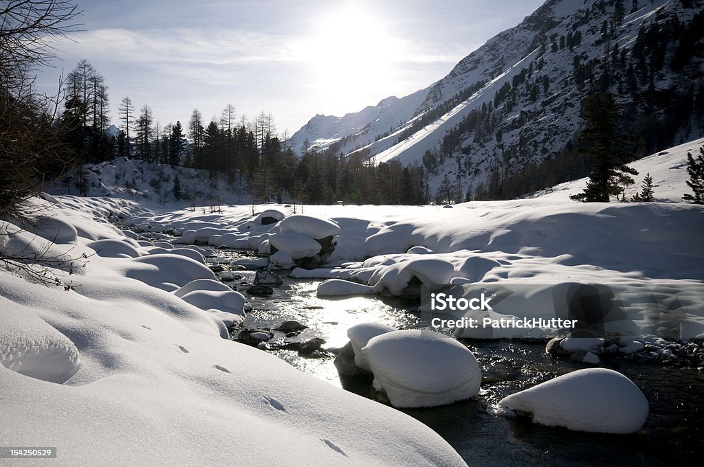 Roseg Долина - Стоковые фото Engadin Valley роялти-фри