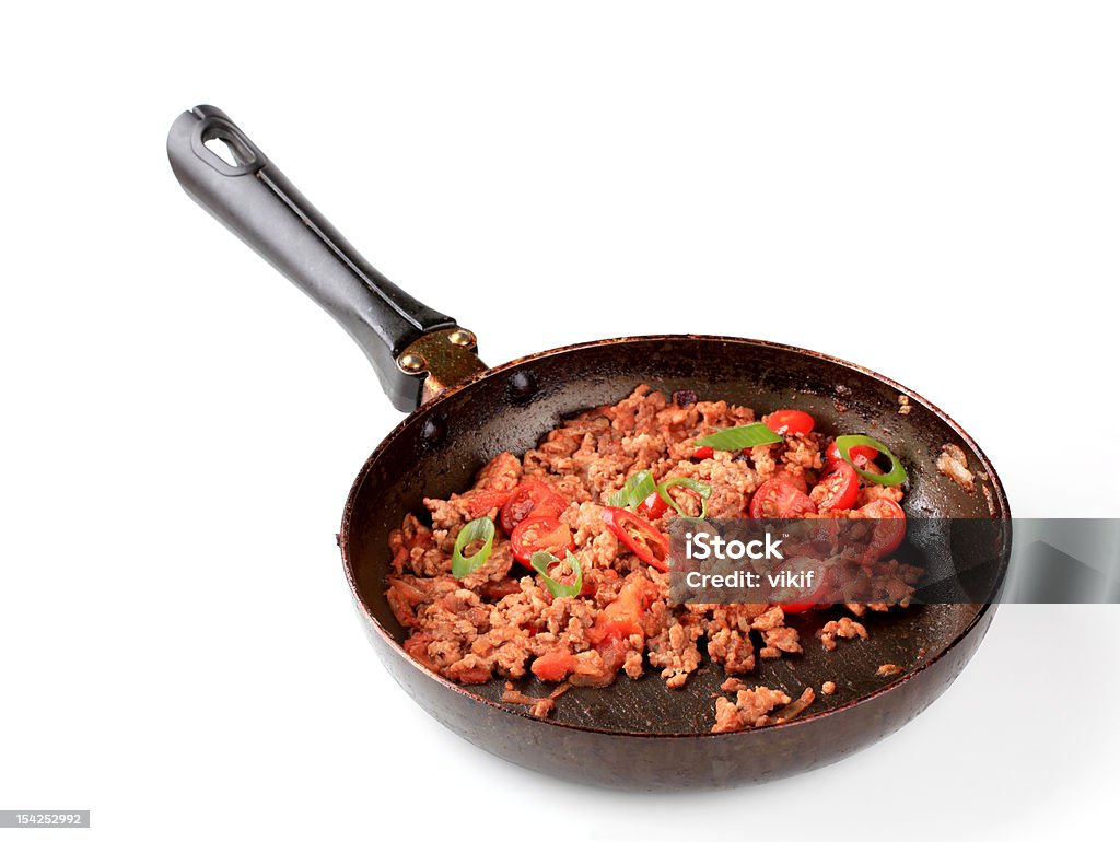 Fleisch stir-fry - Lizenzfrei Blanchiert Stock-Foto