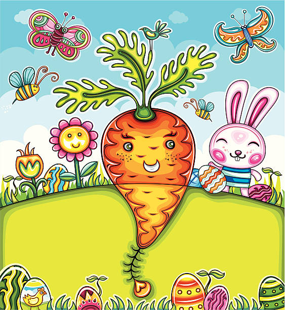 illustrazioni stock, clip art, cartoni animati e icone di tendenza di biglietto di auguri di pasqua colorato - floral pattern butterfly easter easter egg