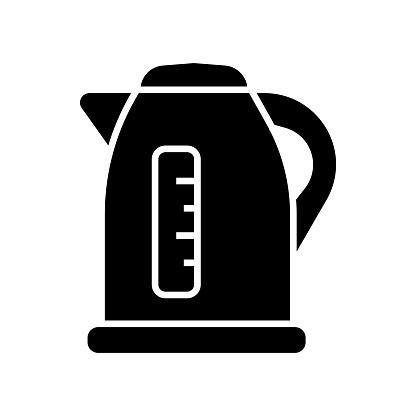 Kettle Icon Solid Style. Vector Icon Design Element for Web Page, Mobile App, UI, UX Design