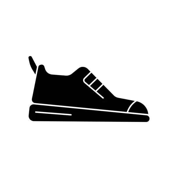 Vector illustration of Shoes Icon Solid Style. Vector Icon Design Element for Web Page, Mobile App, UI, UX Design