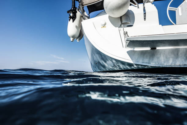 istock Sailboat, view from water level 1542565354