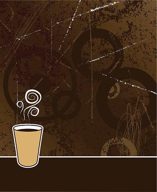 コーヒーの背景 - stimulated coffee espresso addiction点のイラスト素材／クリップアート素材／マンガ素材／アイコン素材