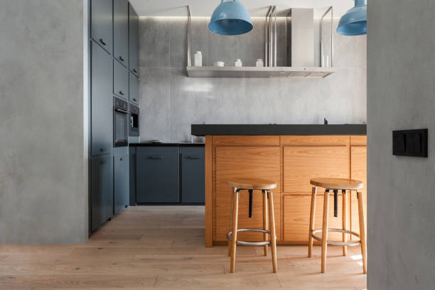 istock modern interior design of kitchen in contemporary apartment 1542597867