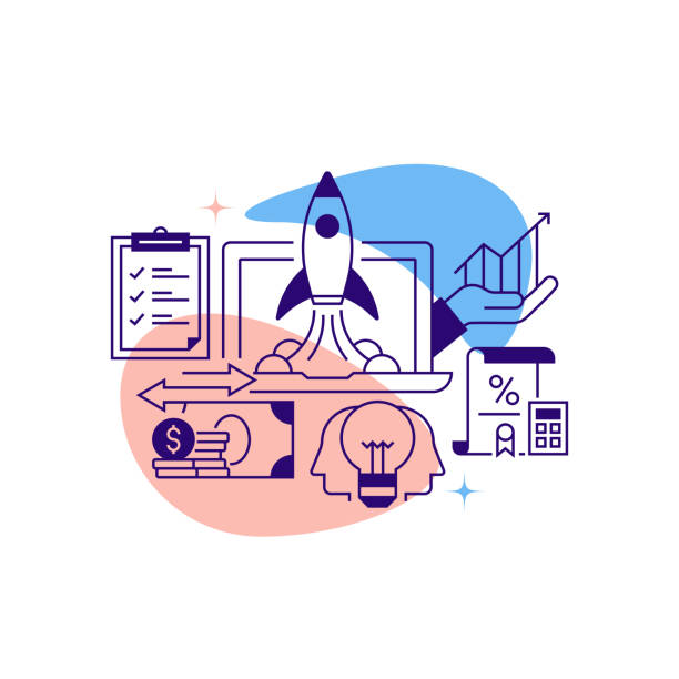 istock Start Up and New Business Related Line Banner Design. Entrepreneur, Planning, Innovation, Strategy, Investment. 1542614863