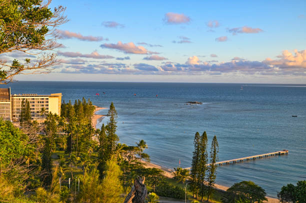 istock Noumea city with jetty going into the sea 1542630300