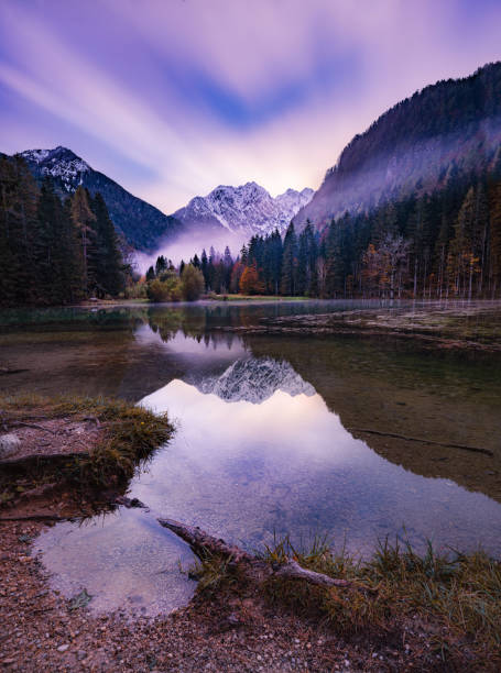 Sunset in Dolomites mountains, Alps, northern Italy. Europe