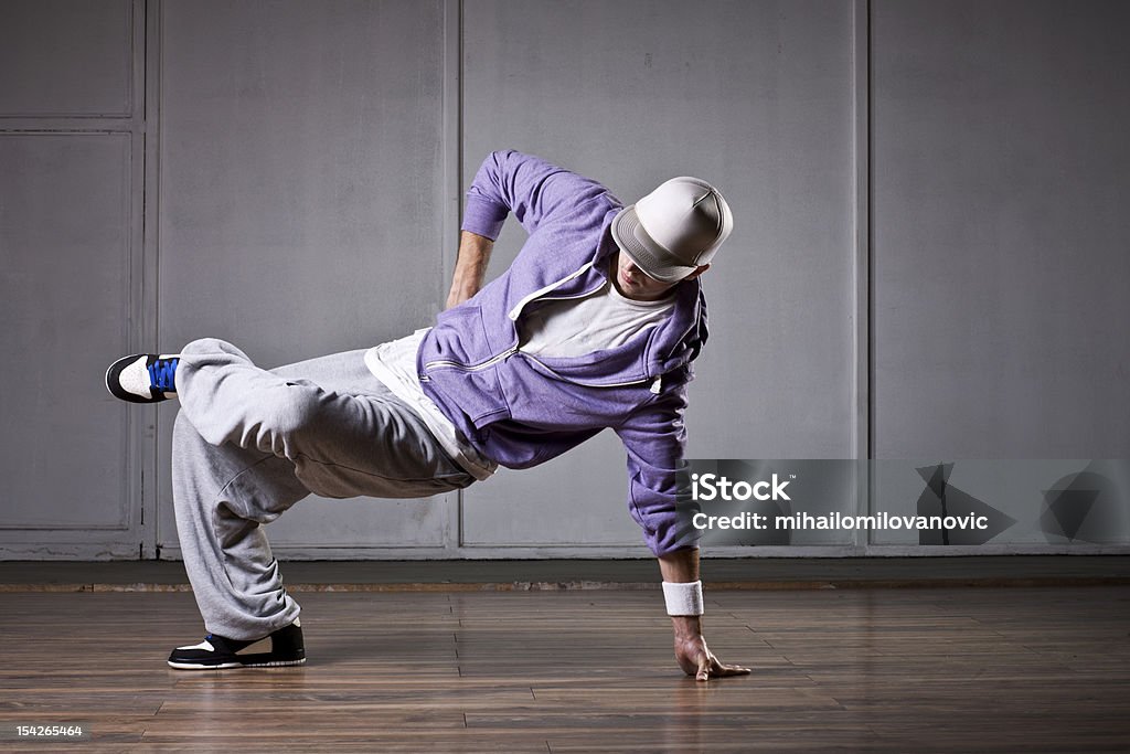Breakdance Up Rocking Move Dancer Making Breakdance Move Stock Photo - Download Image Now ...