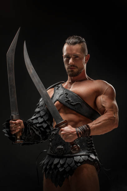 istock A Warrior Roman Gladiator holding a weapon 1542659044