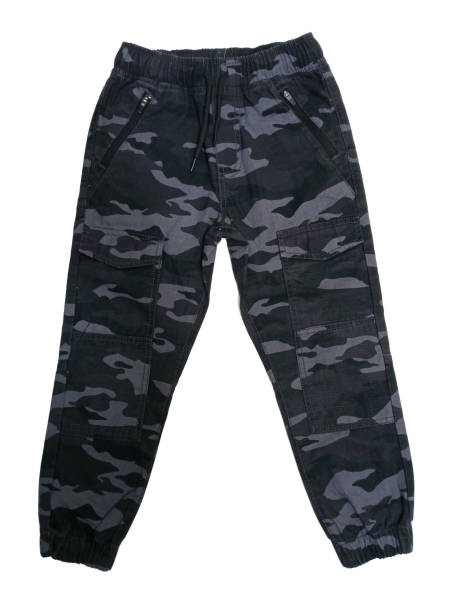 istock Black camp printed trouser for the toddler boys 1542660522