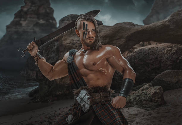 istock A Celtic Warrior Kilted Soldier in the highlands 1542660686