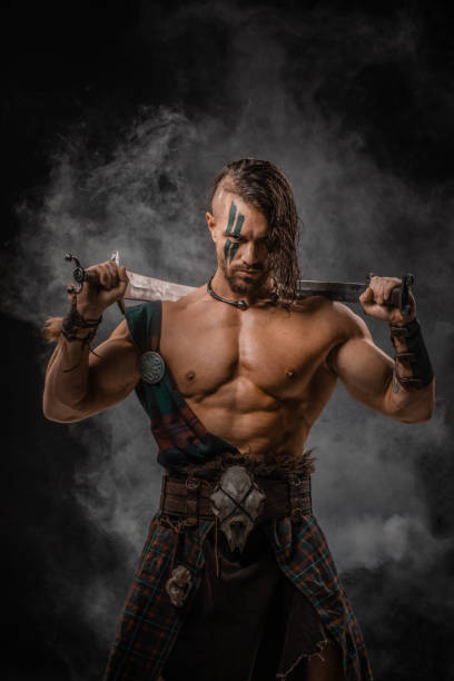 istock A Celtic Warrior Kilted Soldier holding a weapon 1542661760