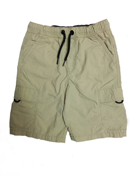 istock Stone colour poplin short for older boys 1542662813