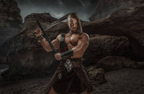 istock A Celtic Warrior Kilted Soldier in the highlands 1542666058