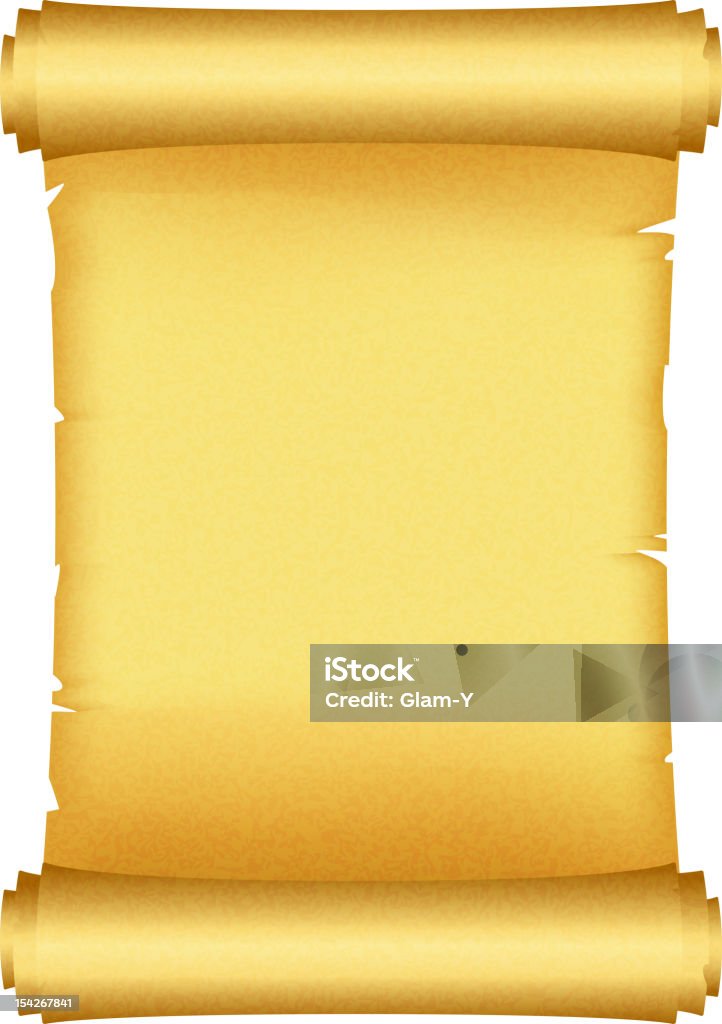 Simple Scroll Gold Gold Scroll Stock Illustration - Download Image Now - Backgrounds, Gold ...