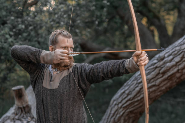 istock An individual viking archer warrior in a forest 1542683397