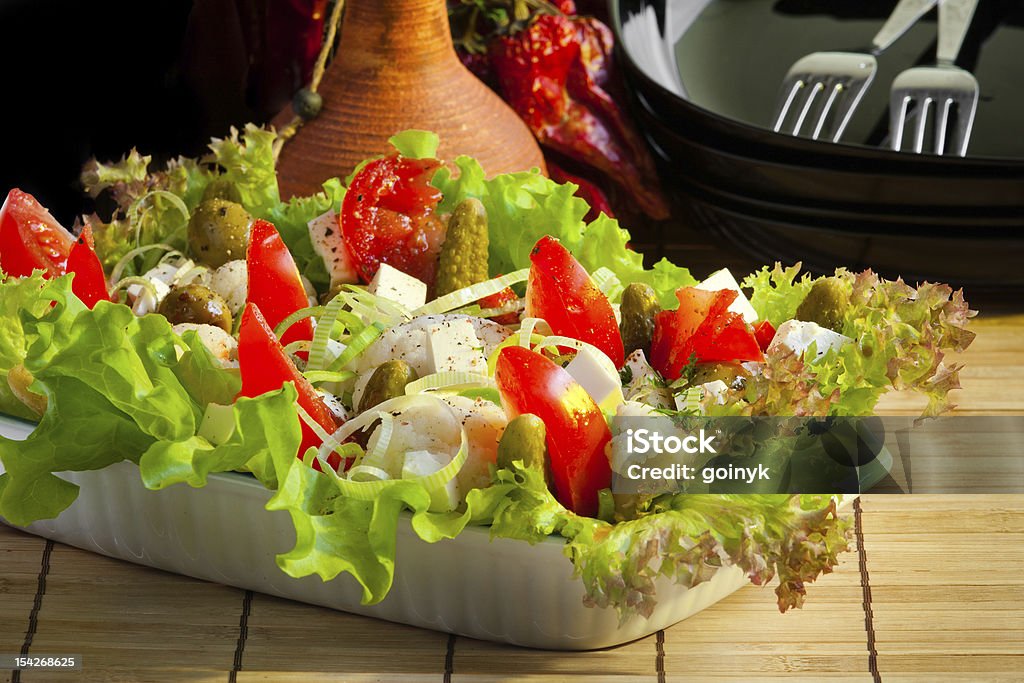 Griechischer Salat - Lizenzfrei Blatt - Pflanzenbestandteile Stock-Foto