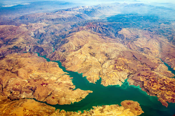 istock Munzur Mountains or Coral mountain range and Keban Dam 1542695901