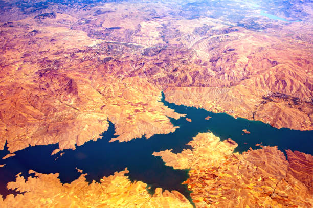 istock Pertek section of Keban Dam and Pertek Castle on a small island 1542698716