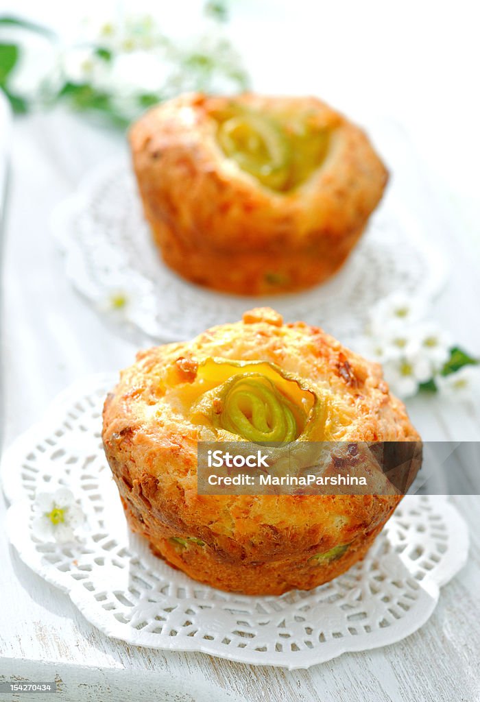 Zucchini-cheese muffins Just baked homemade zucchini-cheese muffins. Cheddar Cheese Stock Photo