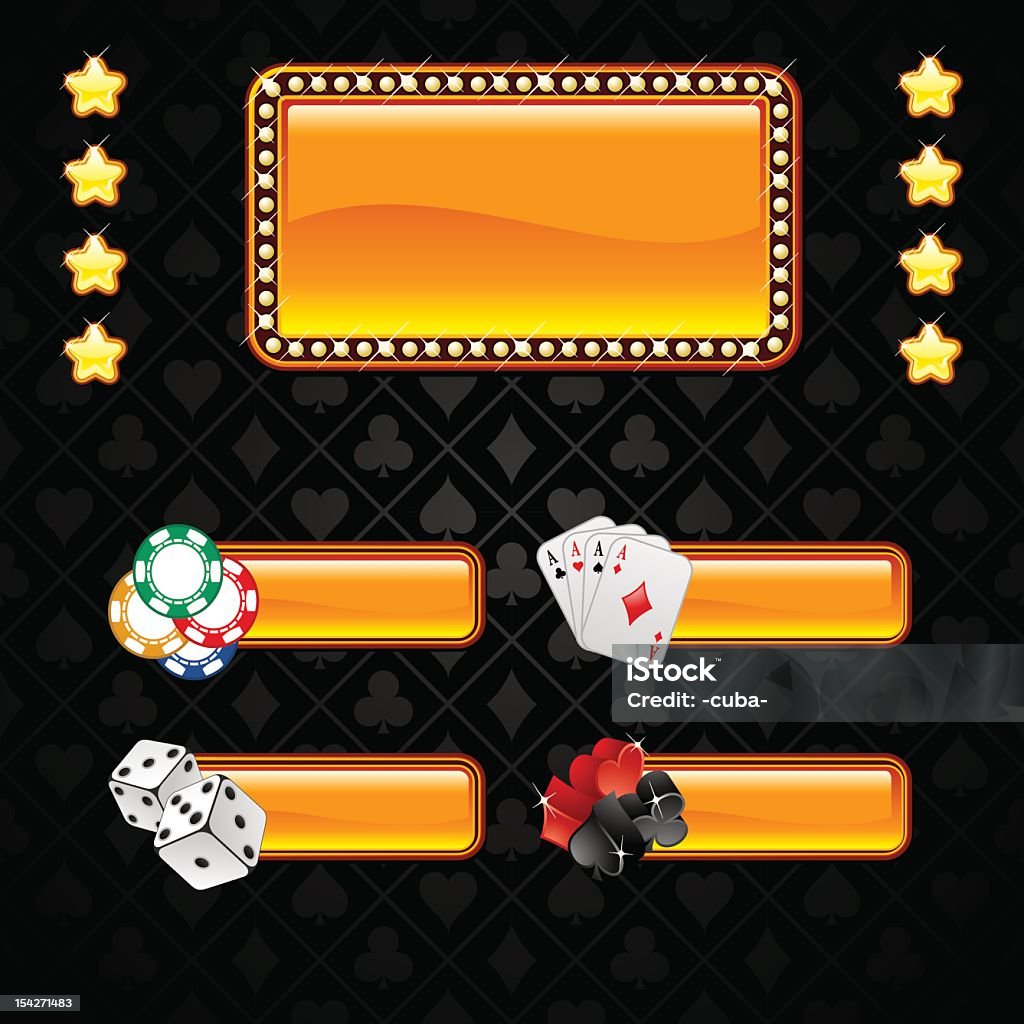 Азартные игры collection - Векторная графика Казино роялти-фри