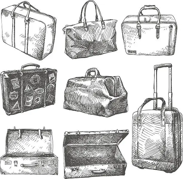 Vector illustration of big vector set - cases