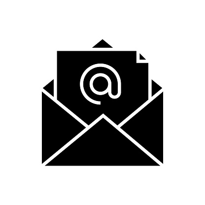 E-Mail Icon Solid Style. Vector Icon Design Element for Web Page, Mobile App, UI, UX Design