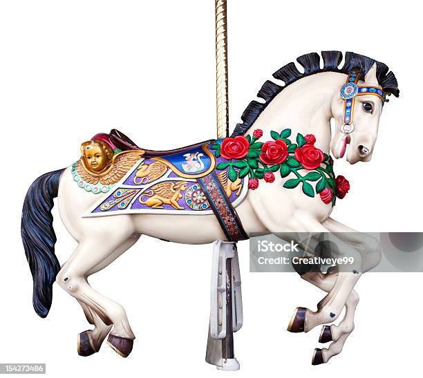 Carousel Horse Stock Photo - Download Image Now - Carousel Horses, Carousel, Agricultural Fair