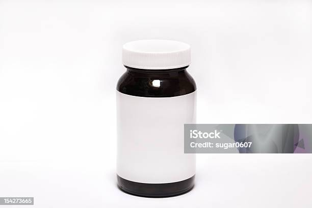 Pill Bottle On White Background Stock Photo - Download Image Now - Generic Drug, Bottle, White Background