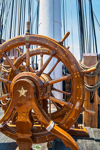 istock Helm of the USS Constitution 154274520