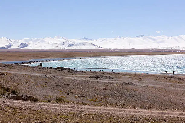 Lake Namtso in Tibet.