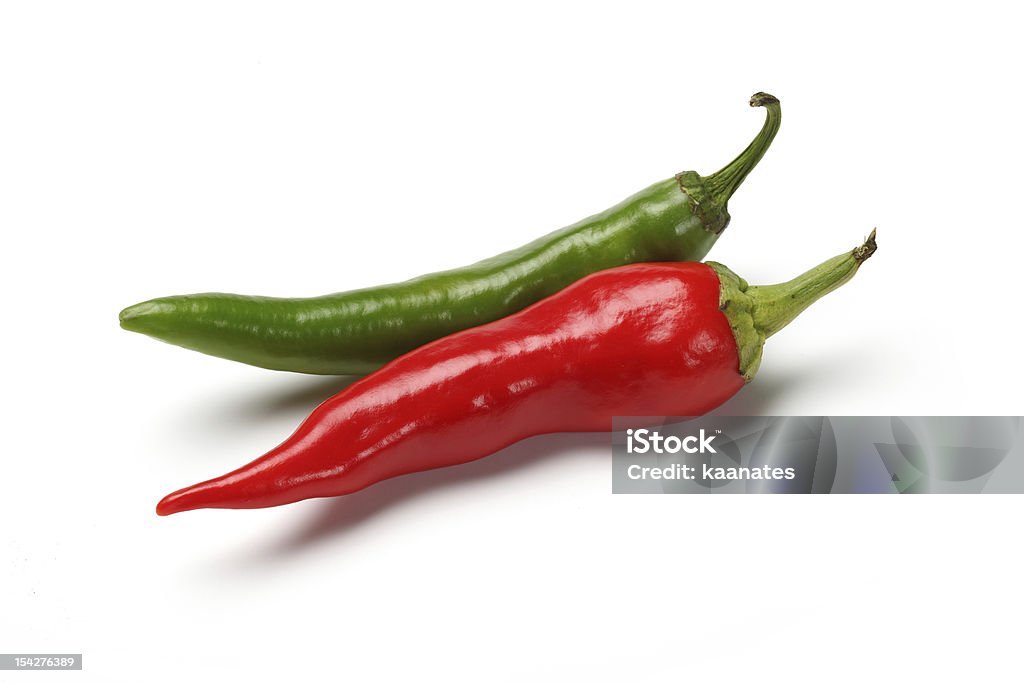 Rosso-verde peperoni - Foto stock royalty-free di Peperoncino